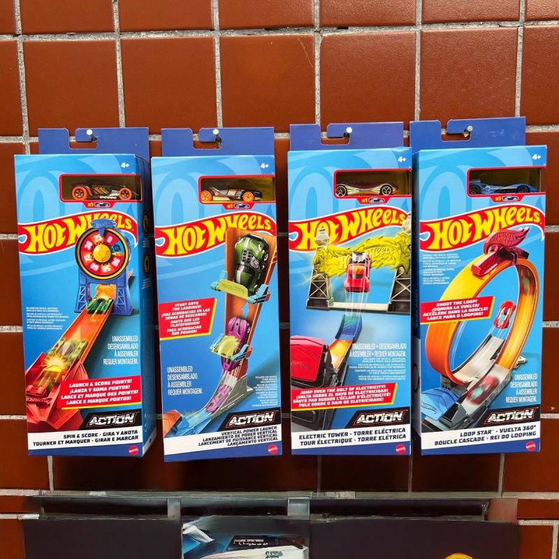 Hot Wheels Car Track Sets - Hot Wheels FWM85 Diecast-Autorennbahn-Set mit Launcher,