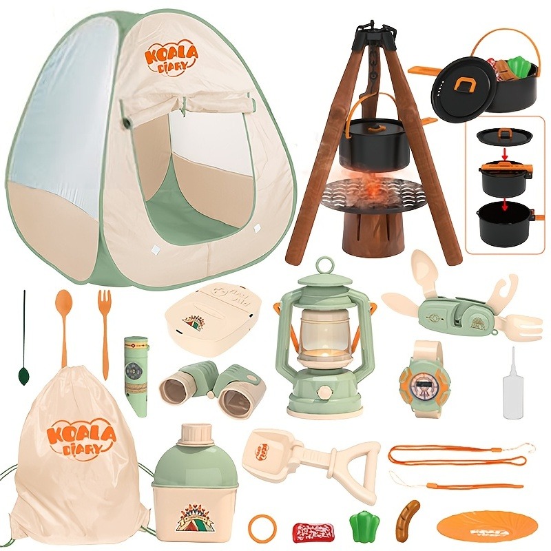 Kids Outdoor Wendy House - Kinder Camping Set Spielzeug Outdoor Explorer