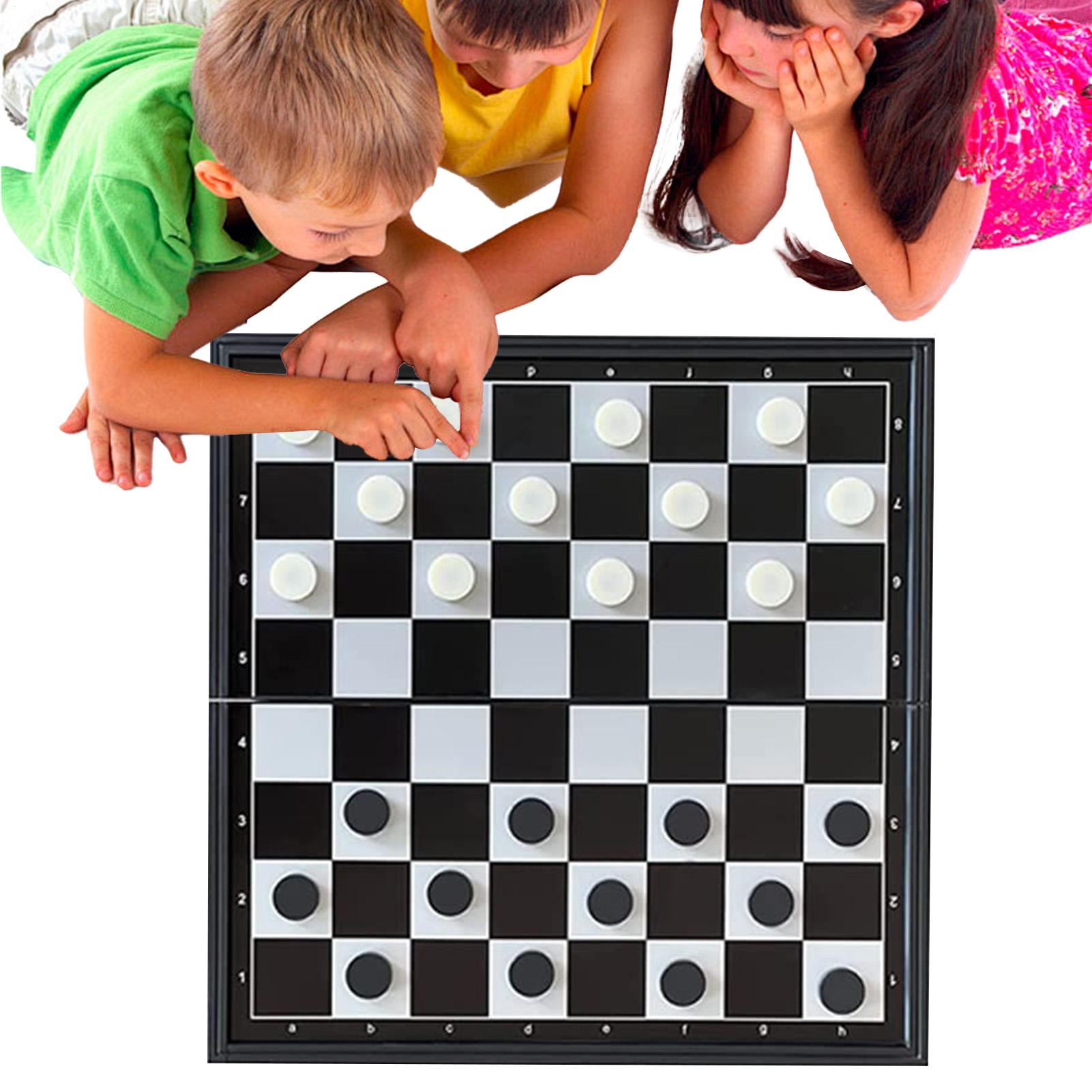 Kids Outdoor Learning Activities - Reise-Schachspiel, Schachspiel für Kinder, magnetisch, tragbar,