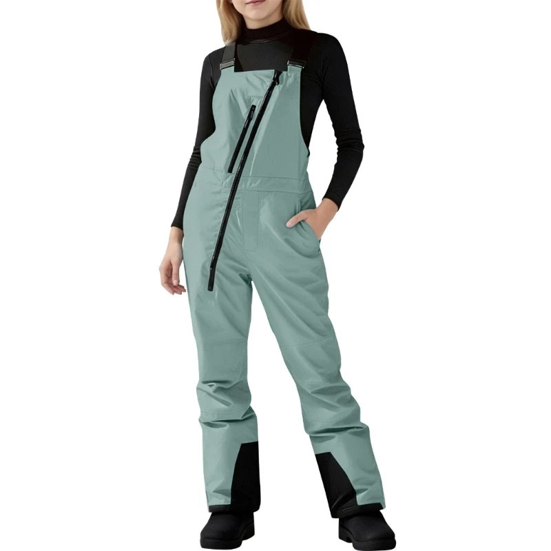 Kids Outdoor Overalls - Kinder-Skihose, Ski-Latzhose, isolierte Snowboard-Overalls, wasserdichte Outdoor-Schneehose,