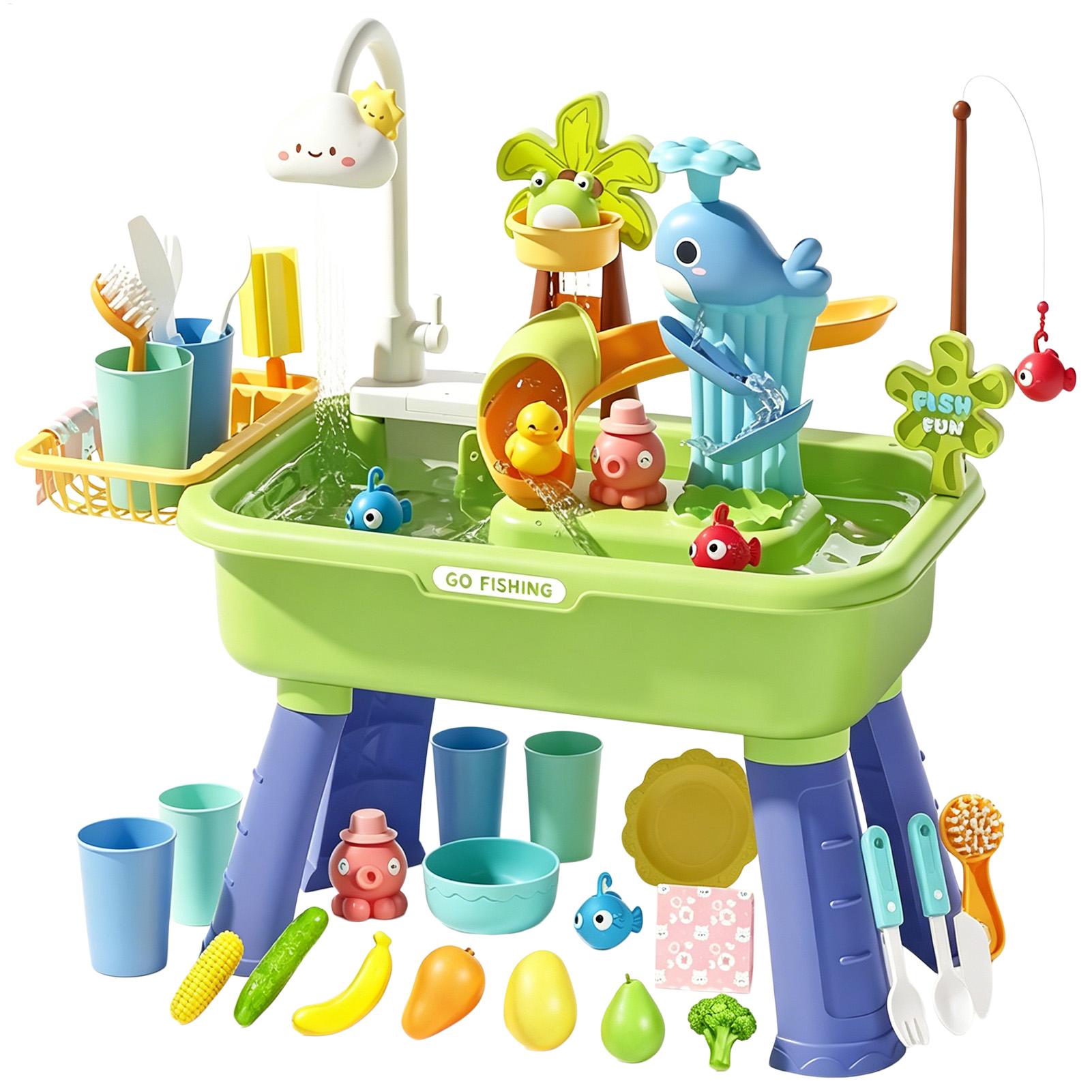 Kids Outdoor Sink - Wasserspieltisch für Kinder mit Pumpe, sensorischer