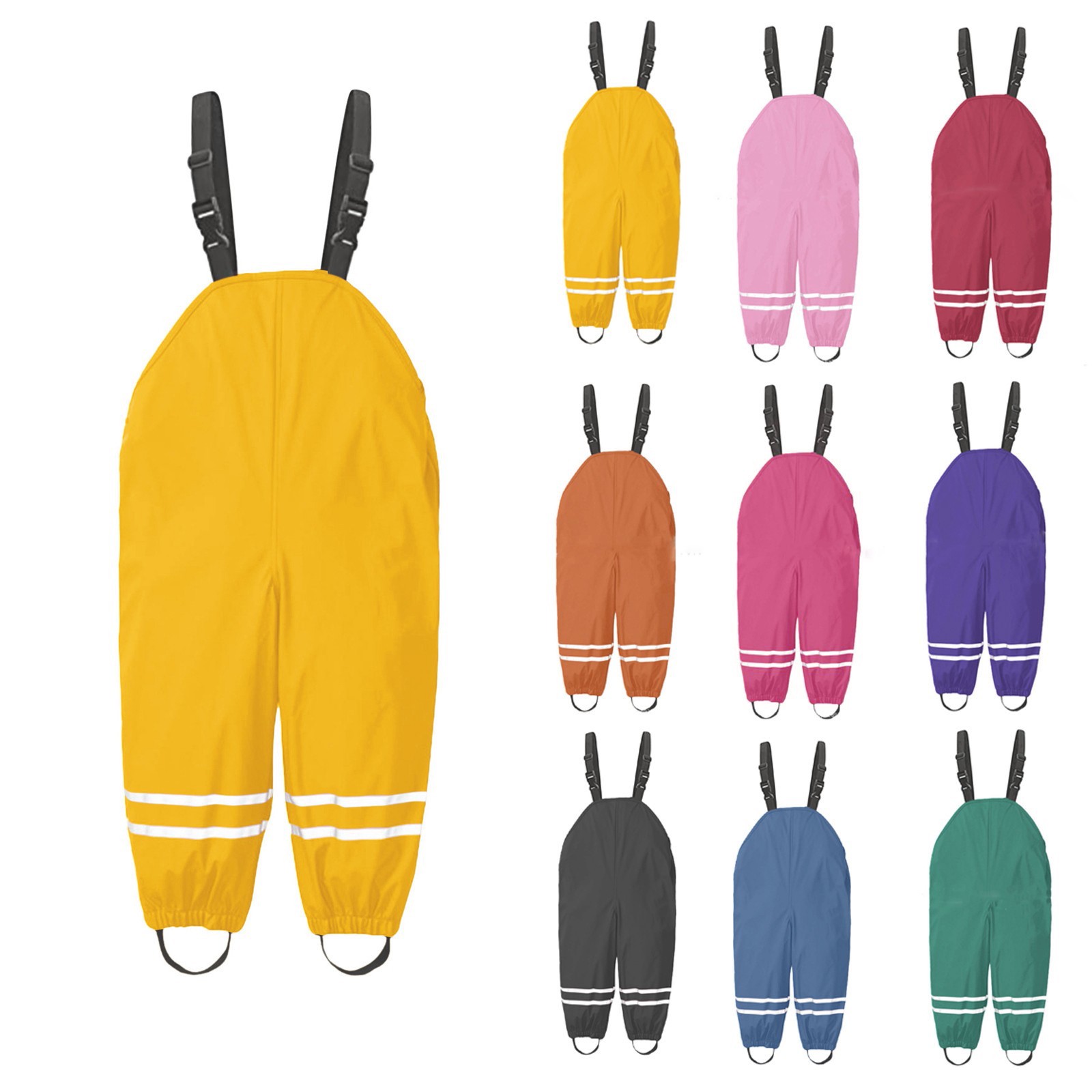 Kids Outdoor Overalls - 1-8Y Regenhose Kleinkind Kinder Regen Overall