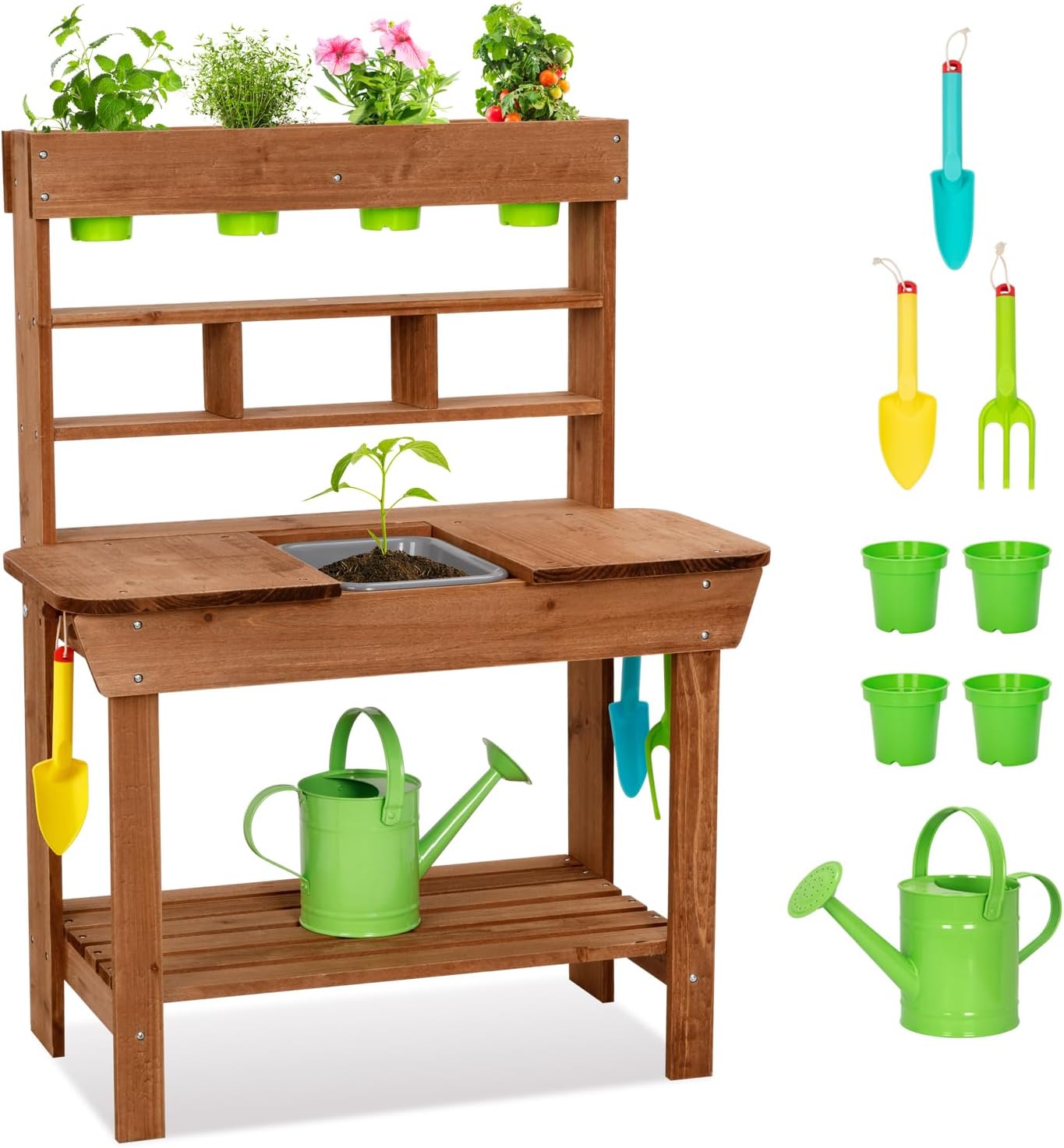 Kids Outdoor Sink - Pflanzbank mit Spüle für Kinder im