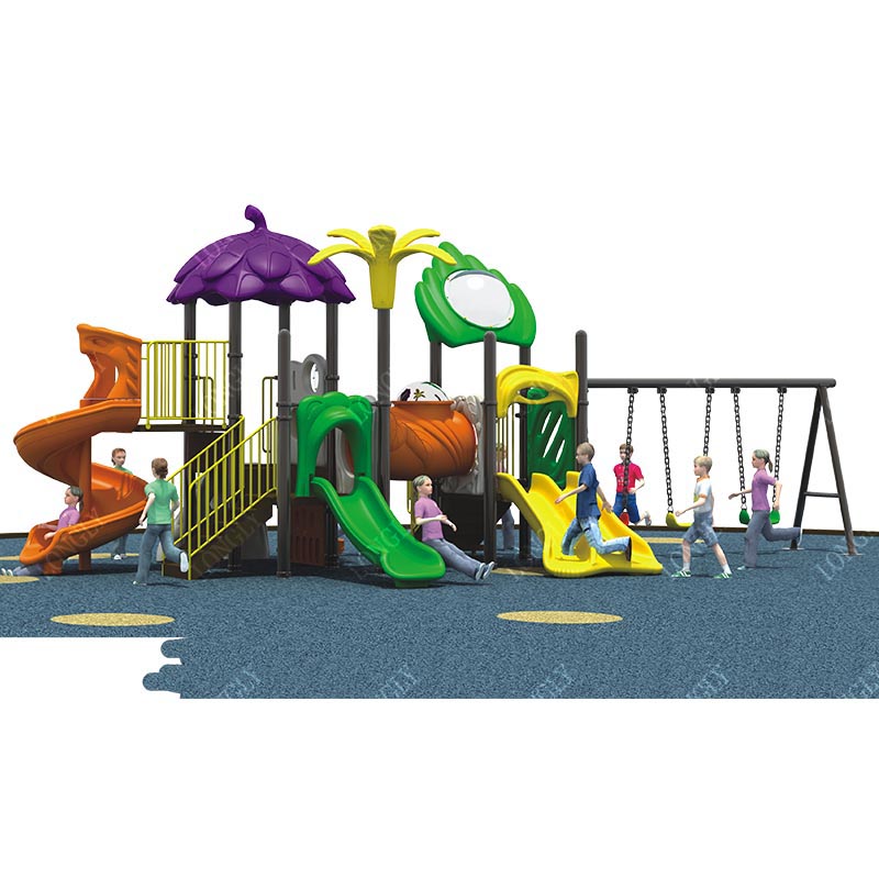 Kids Outdoor Swing And Slide - LLDPE Multifunktionale Kinderrutsche mit Schaukel für