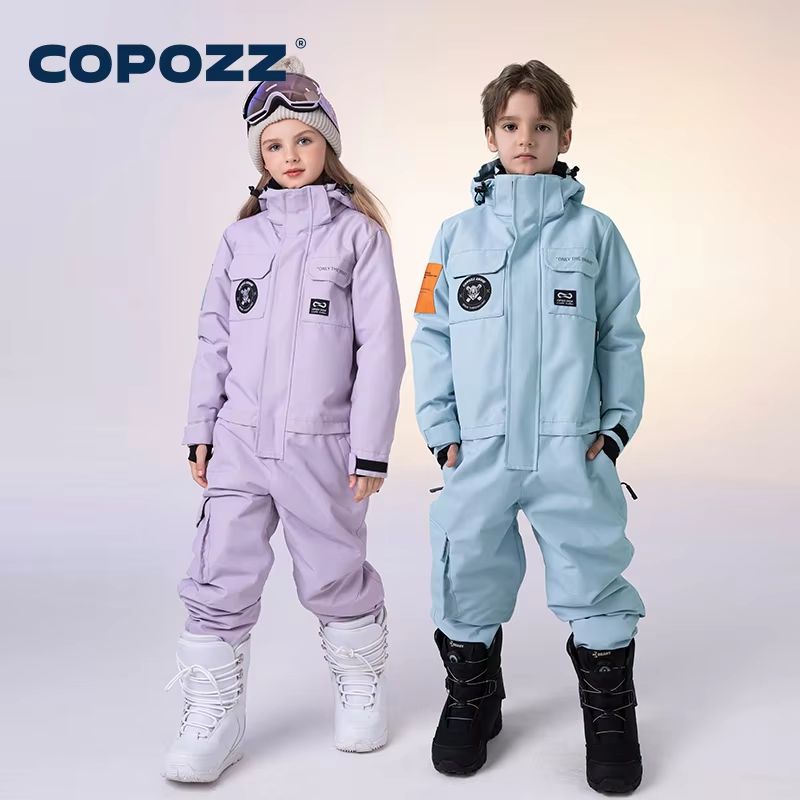 Kids Outdoor Overalls - COPOZZ Kinder Schneeanzug Kinder Skianzüge Einteilige