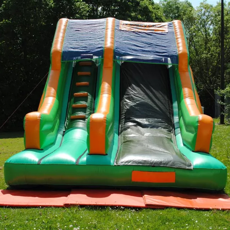 Kids Outdoor House With Slide - Hüpfrutschen Hüpfburg im Freien Aktivität Aufblasbare