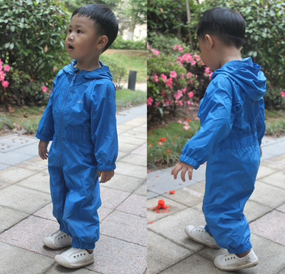 Kids Outdoor Overalls - Kinder-Regenanzüge und Pfützenanzüge, einteiliger Baby-Regenmantel, wasserdicht,