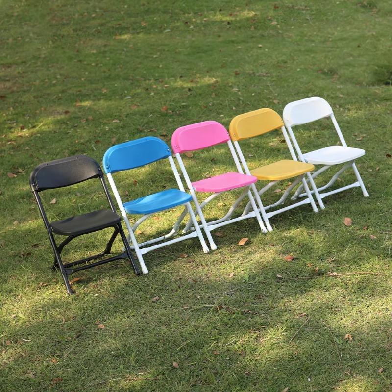 Kids Outdoor Folding Chair - Großhandel Stahl-Kunststoff Kinder Hochzeits-Garten-Klappstuhl