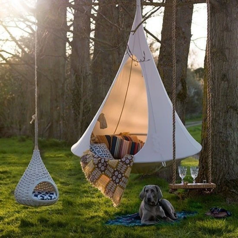 Kids Outdoor Hammock Swing - Kinder Schaukel Outdoor Garten Camp Hängematte