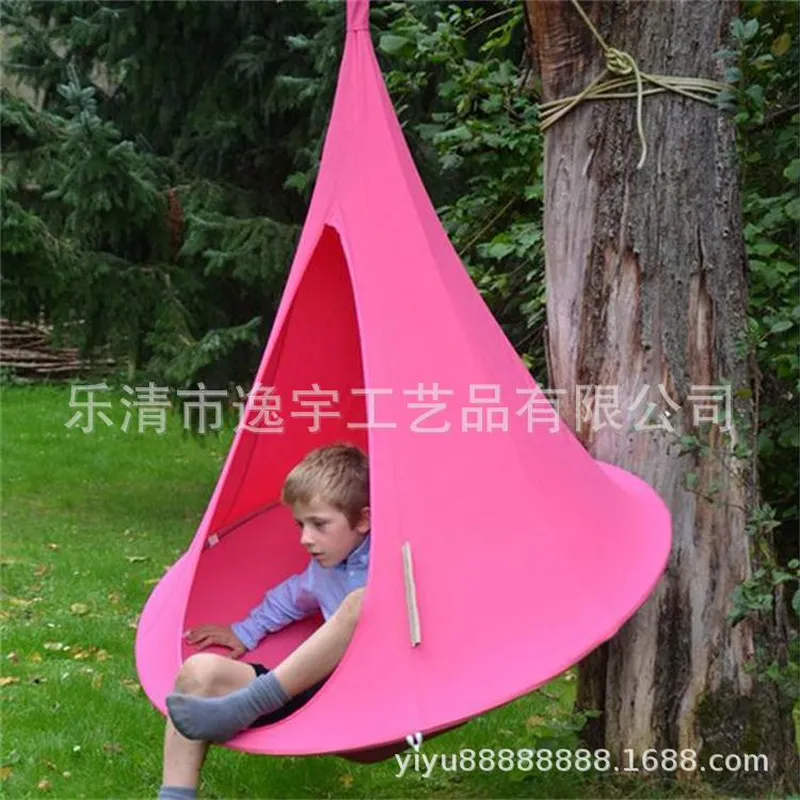 Kids Outdoor Hammock Swing - Outdoor-Baumzelt-Hängematte, Hängesessel für Balkon, Freizeit-Camping, tragbarer