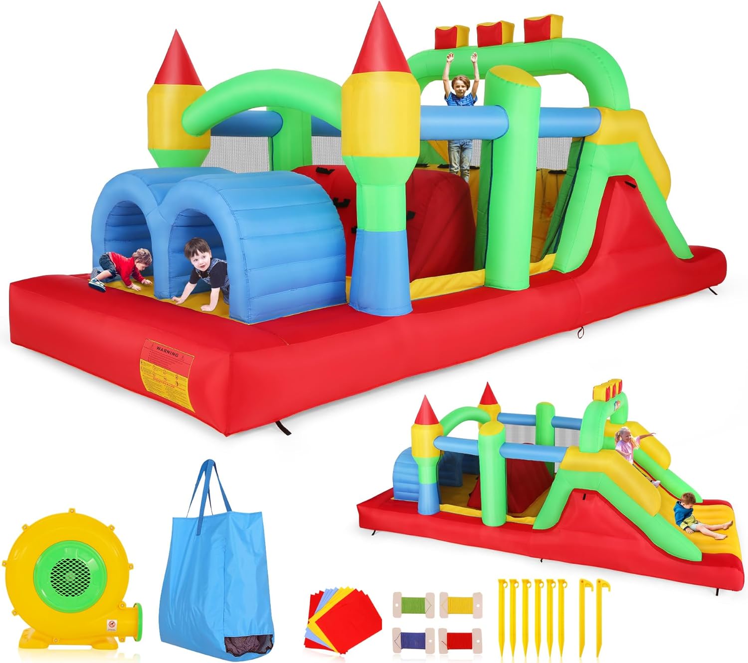 Aufblasbarer Hindernisparcours – Kids Outdoor Wendy House Bewertung und Preis