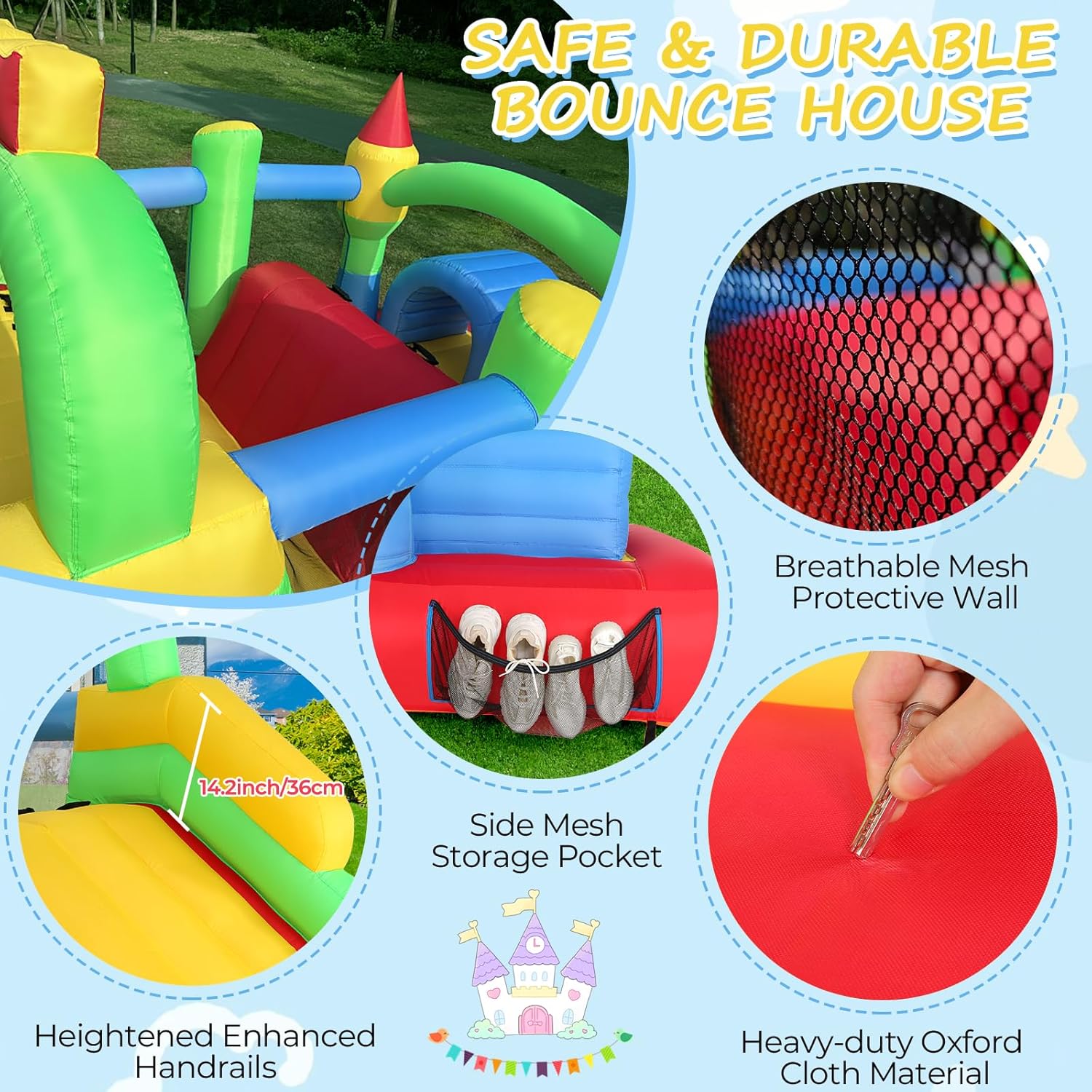 Aufblasbarer Hindernisparcours – Kids Outdoor Wendy House Bewertung und Preis