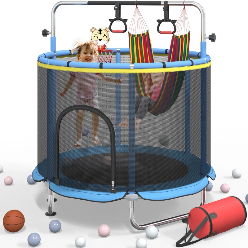 5FT Kleinkind-Trampolin 8-in-1 – Kids Outdoor Hammock Swing Bewertung und Preis