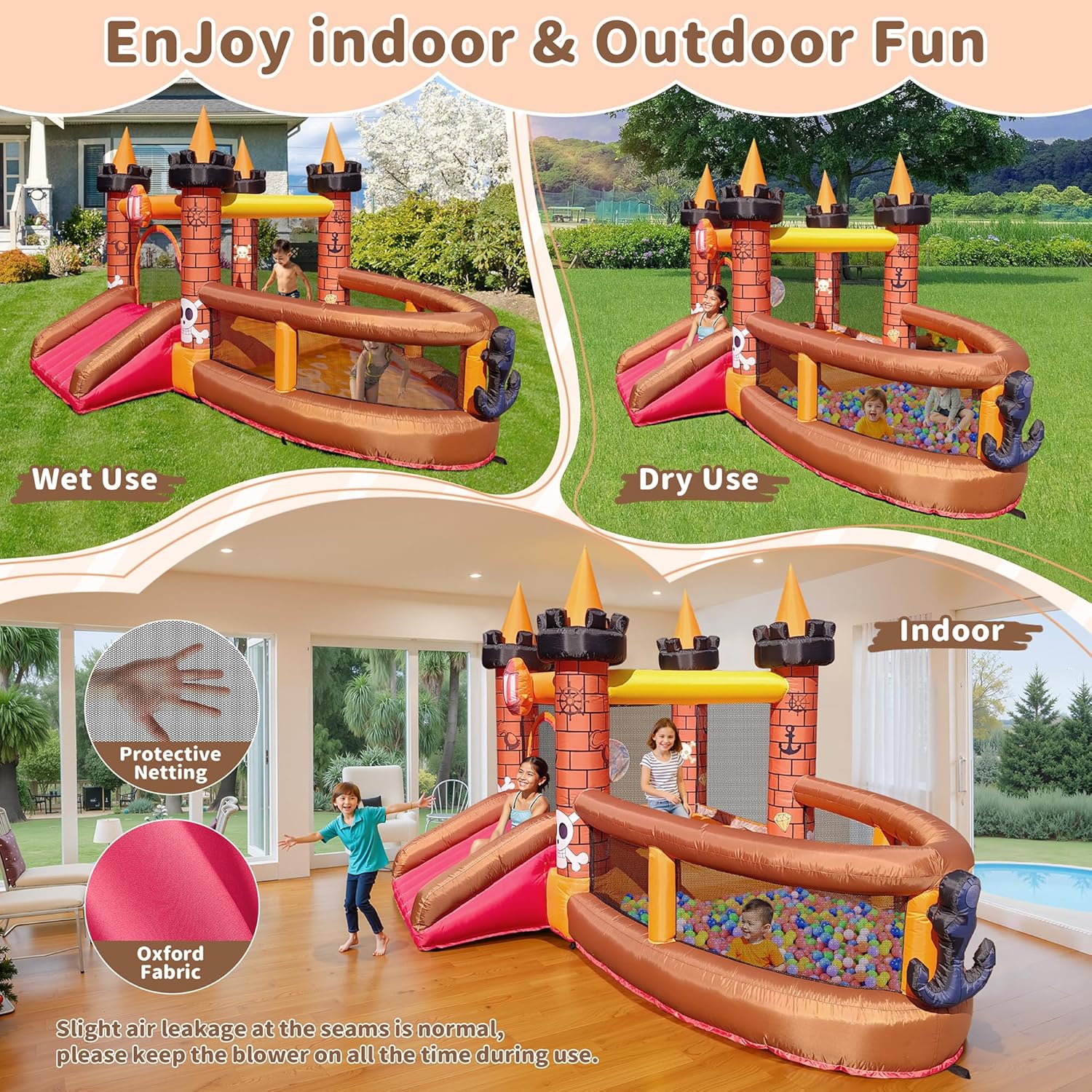 Aufblasbares Hüpfhaus für Kind – Kids Outdoor House With Slide Bewertung und Preis