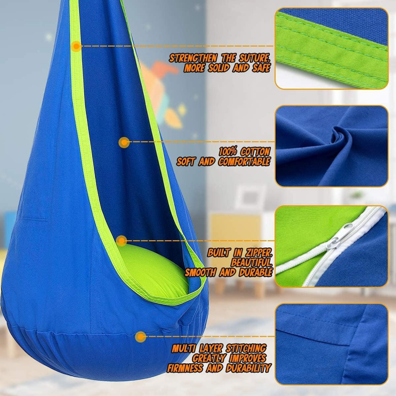 Kinder-Hängeschaukel mit aufbl – Kids Outdoor Hammock Swing Bewertung und Preis