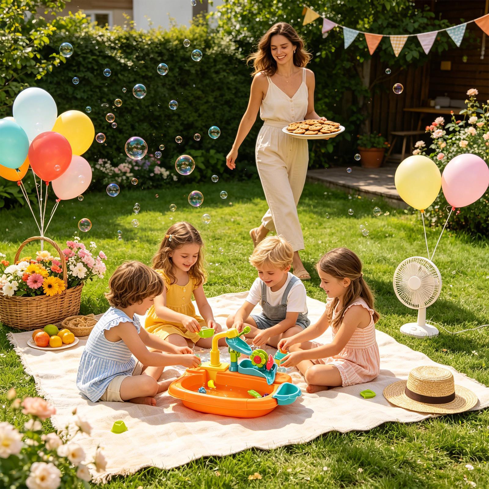 Automatischer, batteriebetrieb – Kids Outdoor Sink Bewertung und Preis