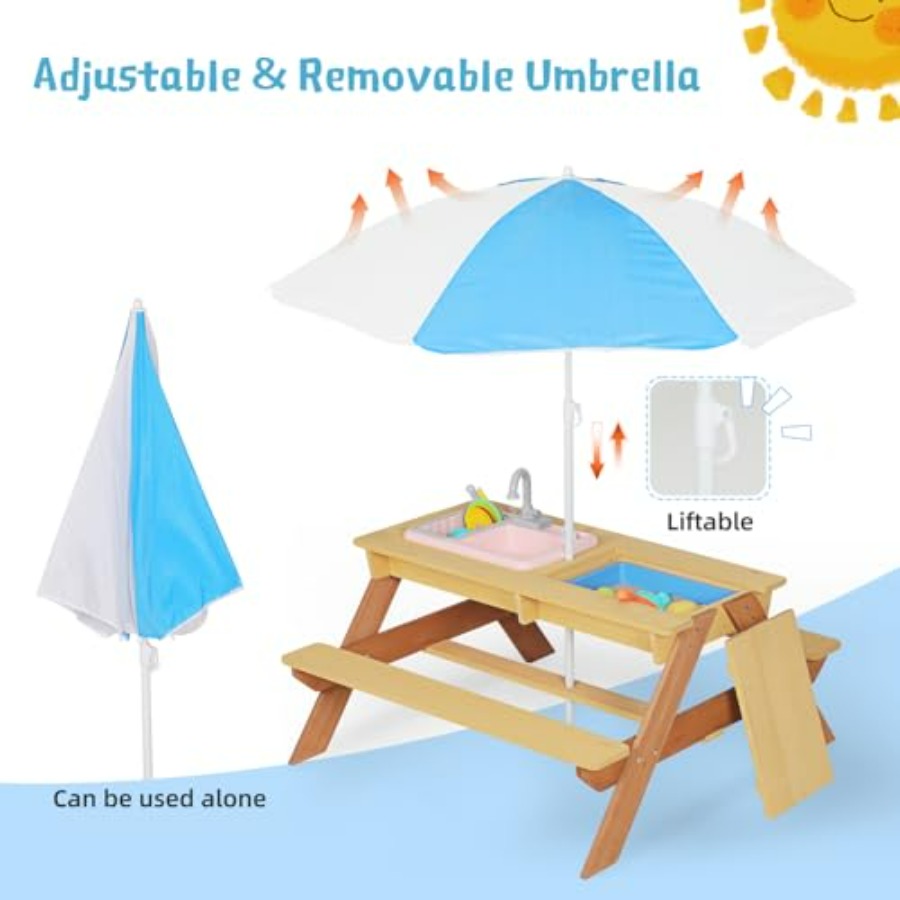 Outdoor-Kinder-Picknicktisch m – Kids Outdoor Sink Bewertung und Preis