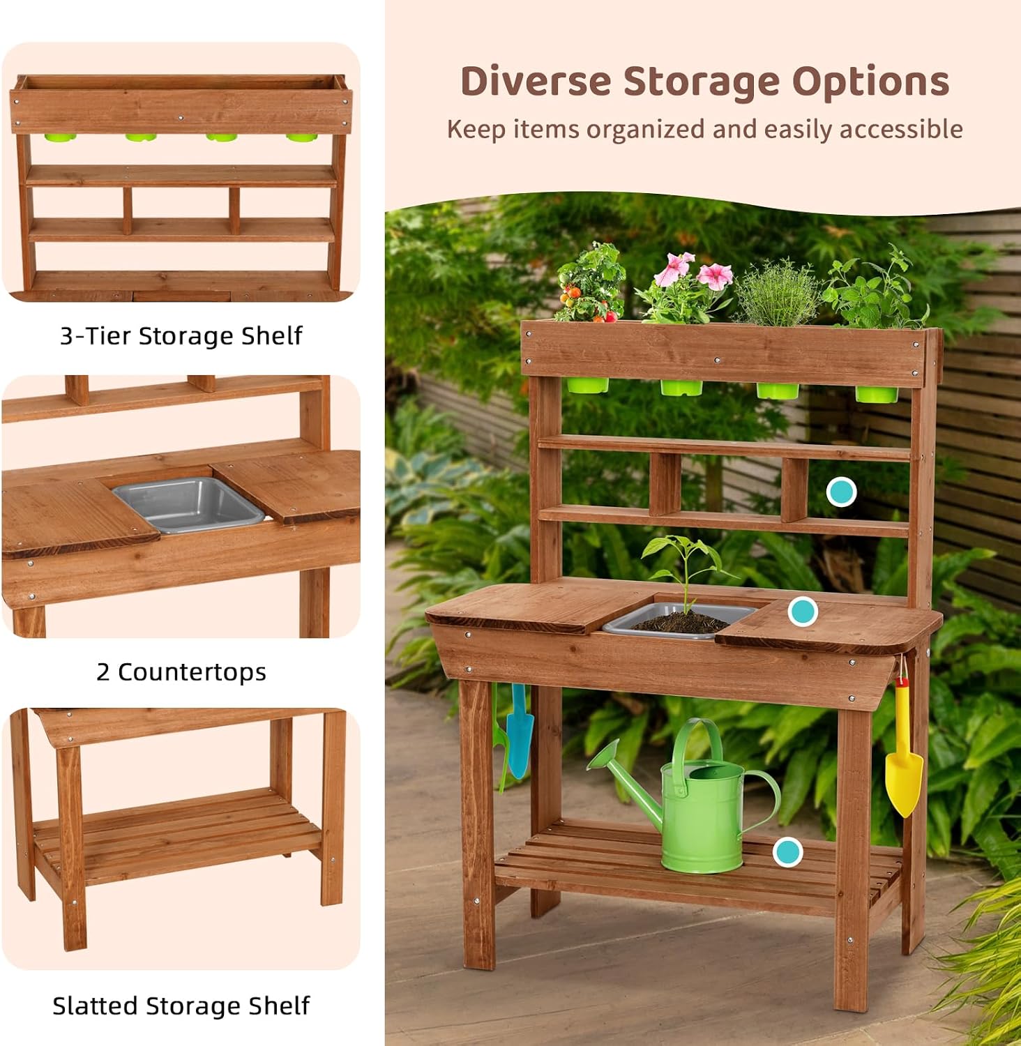 Pflanzbank mit Spüle für Kinde – Kids Outdoor Sink Bewertung und Preis