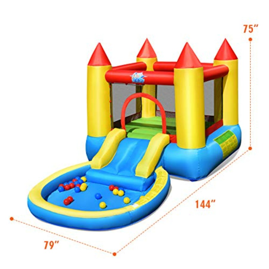 Aufblasbare Hüpfburg für den G – Kids Outdoor House With Slide Bewertung und Preis
