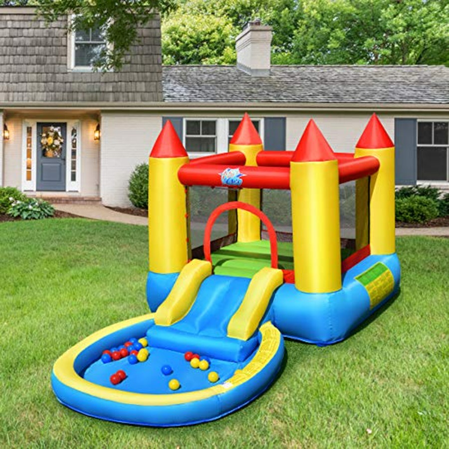 Aufblasbare Hüpfburg für den G – Kids Outdoor House With Slide Bewertung und Preis
