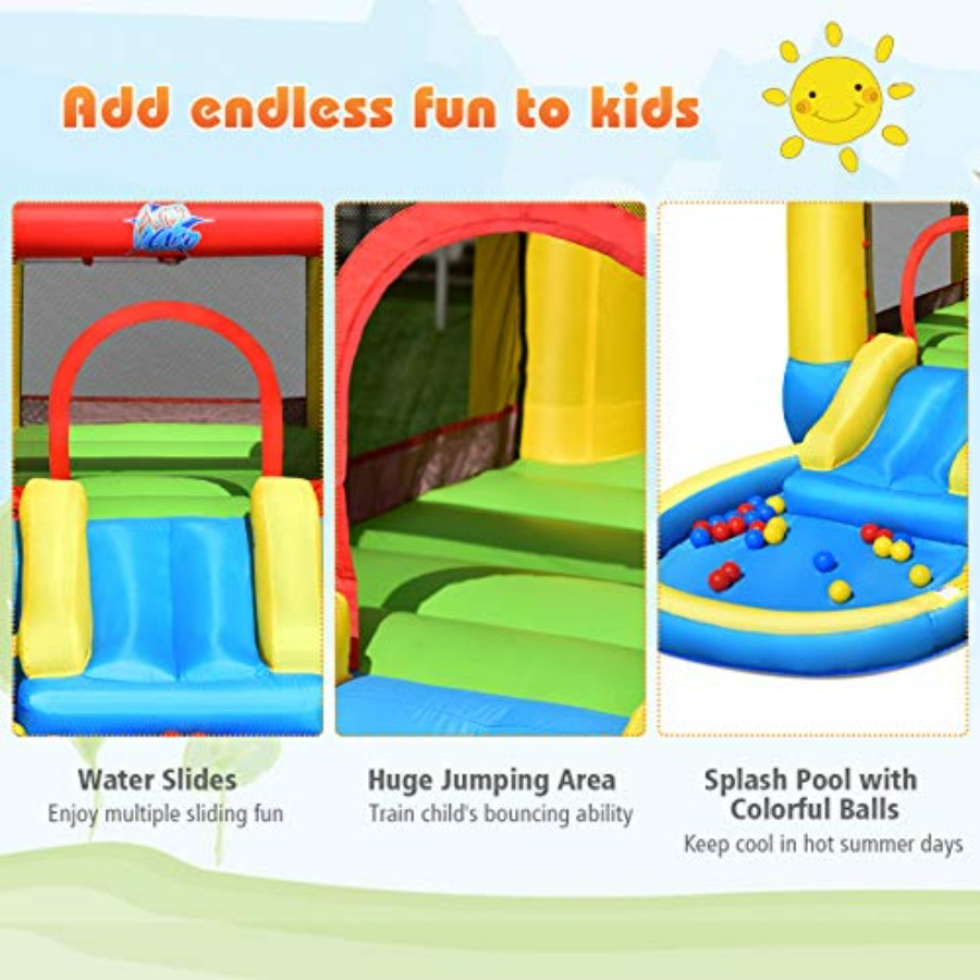 Aufblasbare Hüpfburg für den G – Kids Outdoor House With Slide Bewertung und Preis