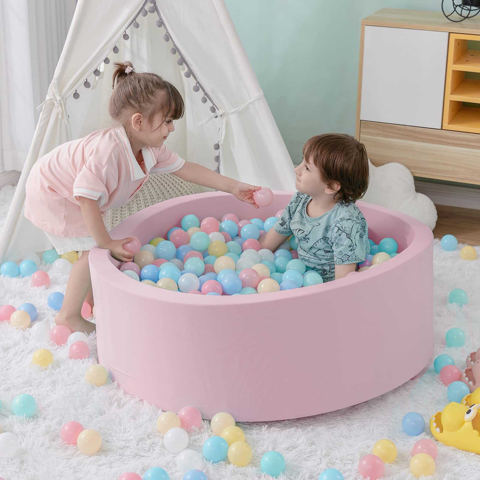 Schaumstoff-Baby-Bällebad für  – Kids Outdoor Wendy House Bewertung und Preis