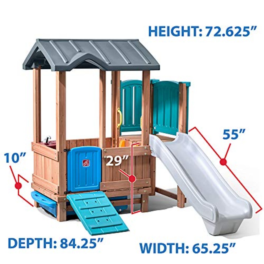 Woodland Adventure Spielhaus & – Kids Outdoor Swing And Slide Bewertung und Preis