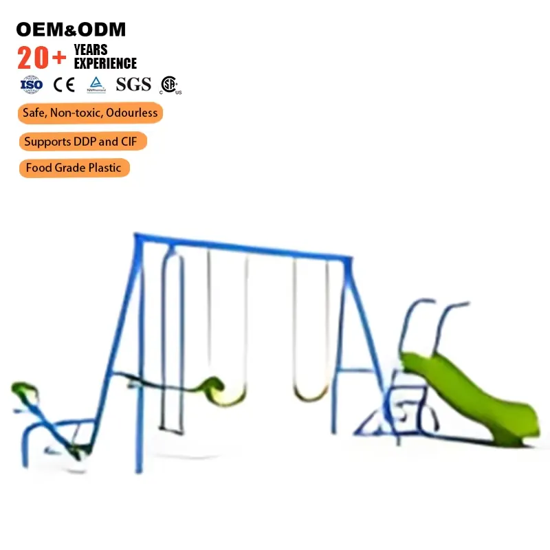 Outdoor-Metallschaukelgestell  – Kids Outdoor Swing And Slide Bewertung und Preis