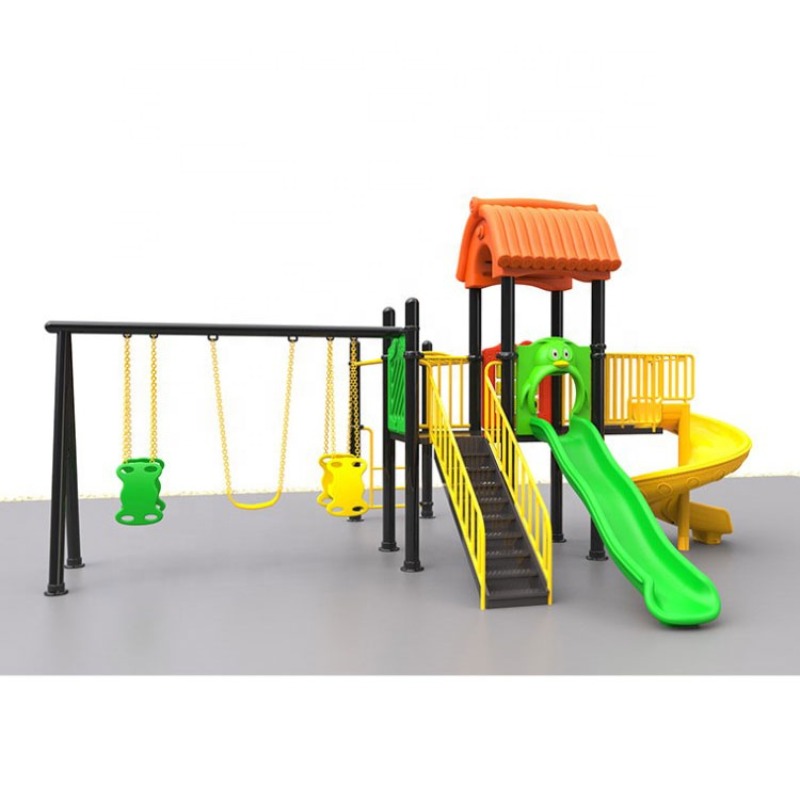 Großhandel Niedriger Preis Out – Kids Outdoor Swing And Slide Bewertung und Preis