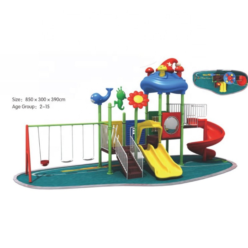 Großhandel Niedriger Preis Out – Kids Outdoor Swing And Slide Bewertung und Preis