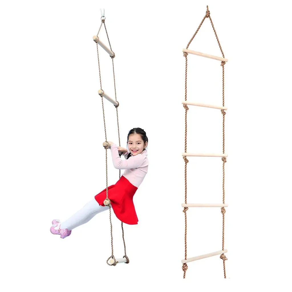 Kinder-Kletterseil-Leiter aus  – Kids Outdoor Swing And Slide Bewertung und Preis