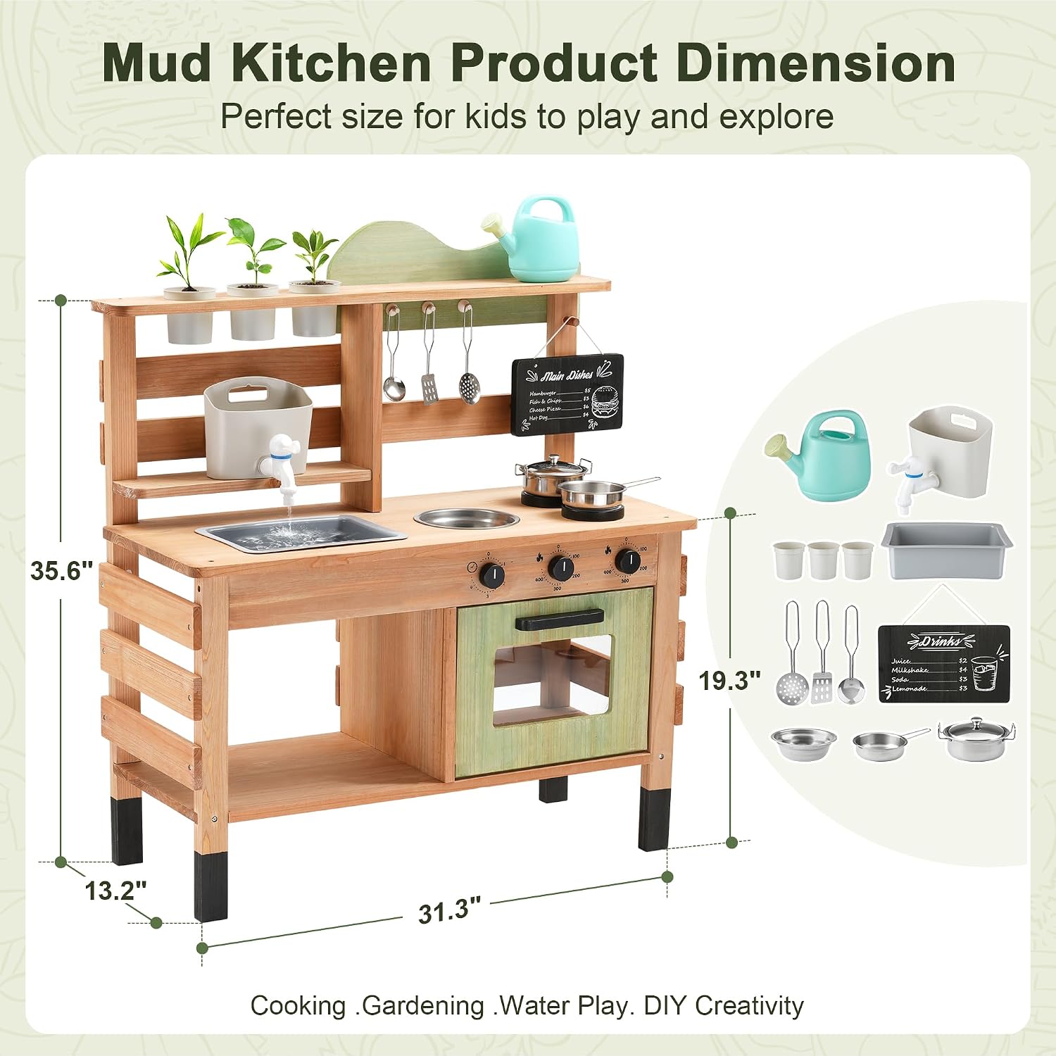 OLLIKIVI Outdoor-Spielküche fü – Kids Outdoor Sink Bewertung und Preis